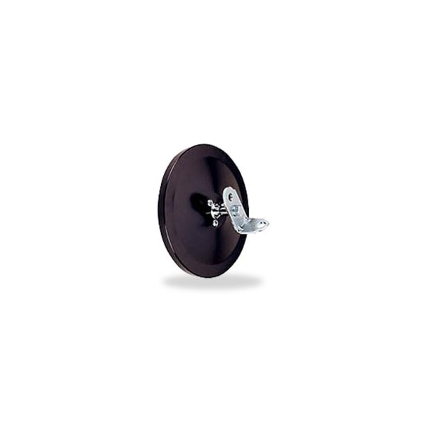 6" Center Mount Convex Black Steel